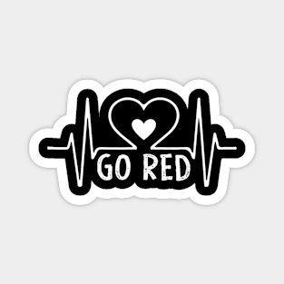 Go Red American Heart Health Month Awareness In February Magnet