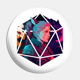 D20 Heroine Pin