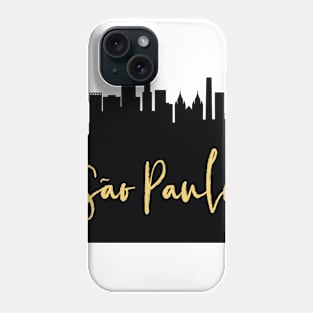 SAO PAULO BRAZIL DESIGNER SILHOUETTE SKYLINE ART Phone Case