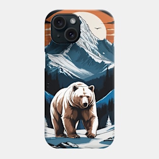 Bear and the Mountain Phone Case