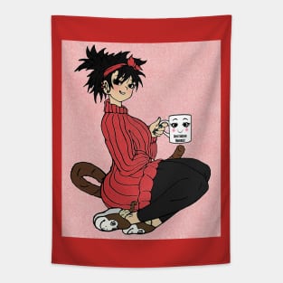 Best Saiyan Mamma Red Tapestry