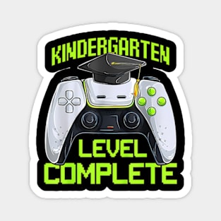 Kids Kindergarten Level Complete Gamer Graduation Magnet