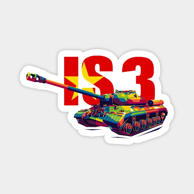 IS-3 Heavy Tank Magnet by wpaprint