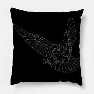 dark peregrine falcon ecopop Pillow