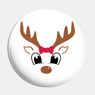 Christmas Time Cute Reindeer Pin