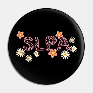 Slpa Pink Animal print and flowers Pin