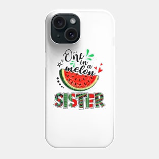 One In A Melon Sister Watermelon Family Matching Summer Phone Case