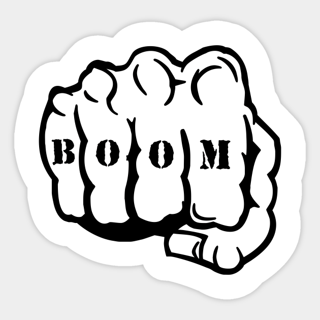 Boom Fist Tattoo - Tattoo - Sticker | TeePublic Boom Fist Tattoo - Tattoo - Sticker | TeePublic