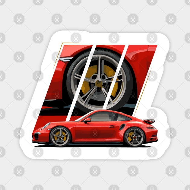 Porsche 911 classic Magnet by Cruise Dresses