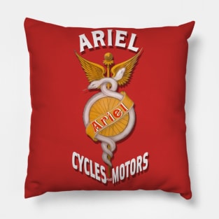 Vintage Ariel Motorcycles Pillow