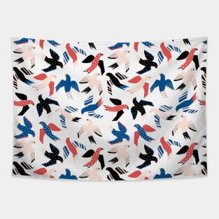 Abstract Birds Tapestry