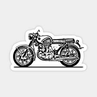 C72 Super Sport Bike Sketch Art Magnet