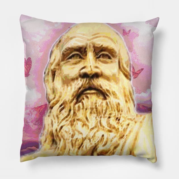 Diogenes Portrait | Diogenes Artwork 2 Pillow by JustLit