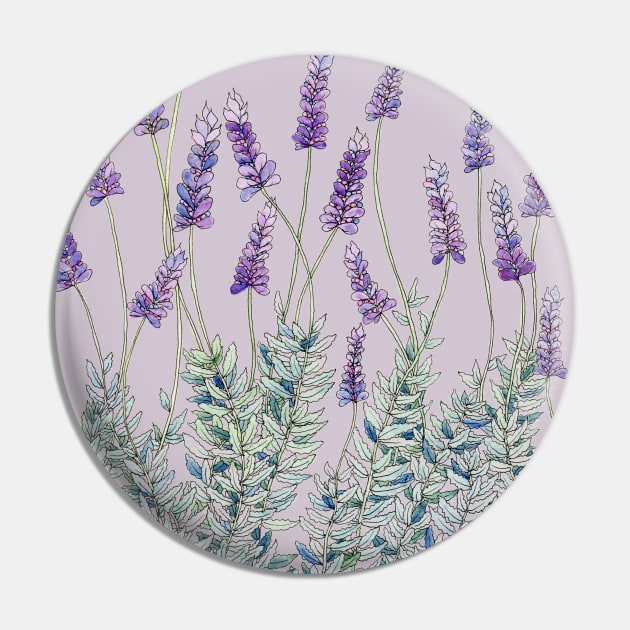 Lavender, Illustration Pin by JessicaRose