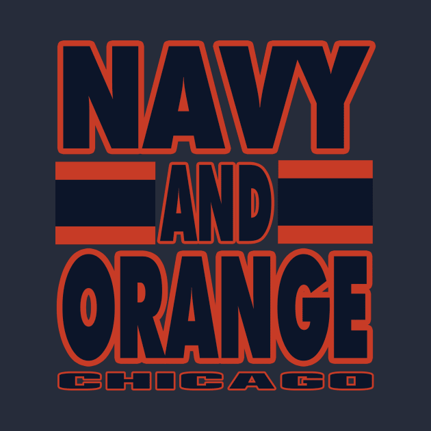 Chicago LYFE Navy and Orange True Football Colors! by OffesniveLine