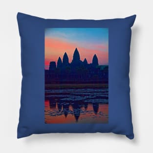 Cambodia. Angkor Wat. Sunrise. Pillow