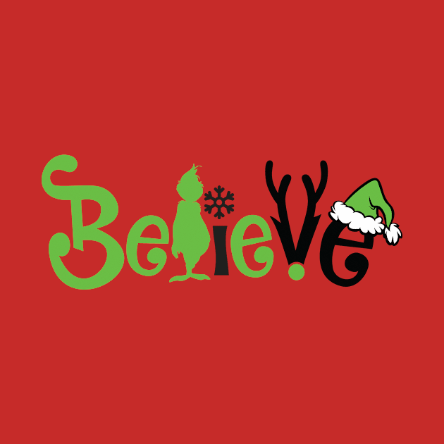 Believe Grinnch Funny Christmas Gifts by teespringplus