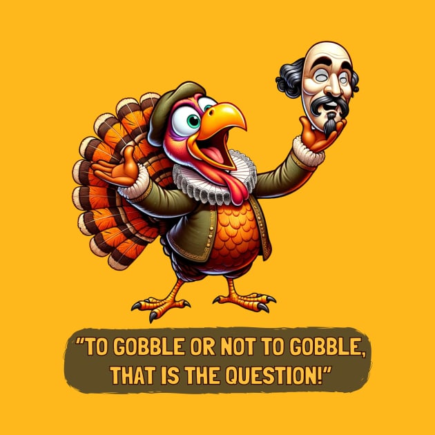 Shakespeare Turkey Hamlet Funny Thanksgiving Drama by WearablePSA