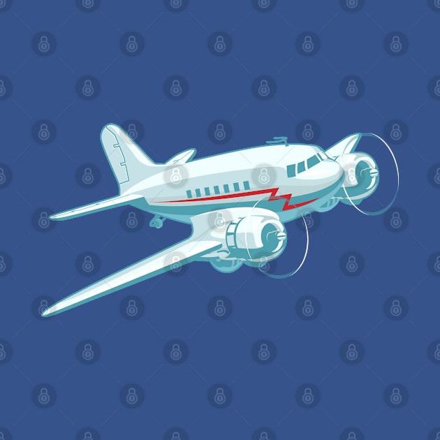 Cartoon airplane by Mechanik