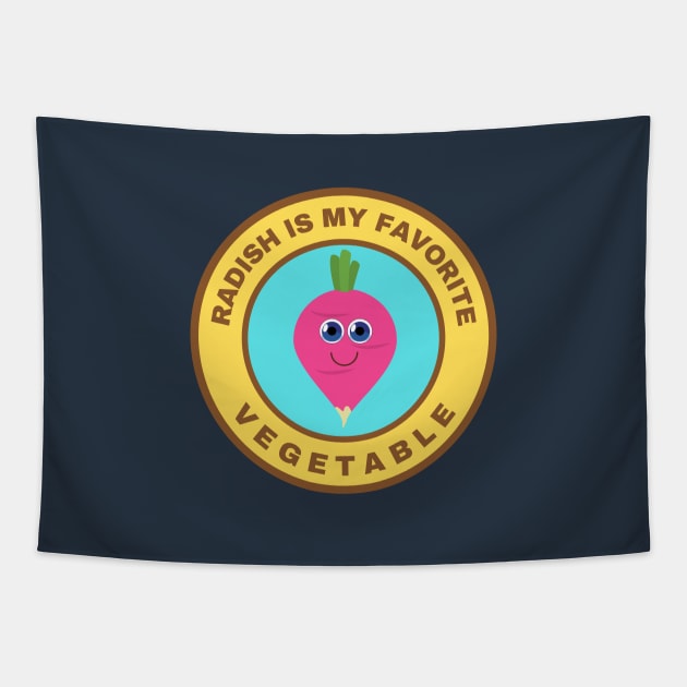 Radish is my favorite vegetable Tapestry by InspiredCreative