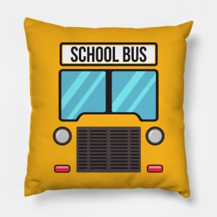 School Bus Last Minute Halloween Costume Pillow