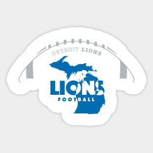 Detroit Lions Football Sticker for Sale by MaryFiore