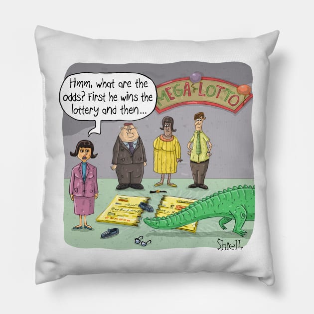 Lottery Alligator Pillow by macccc8