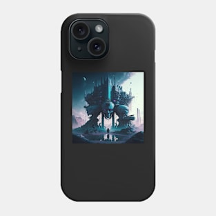 Cyberpunk Old World, After the Bombs Phone Case