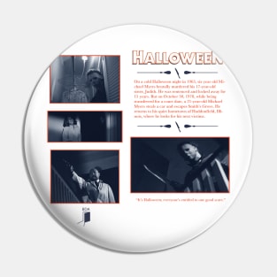 Halloween (1978) Synopsis Design Pin