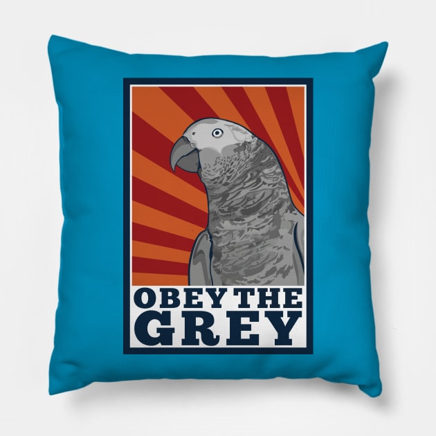 Obey the Grey Pillow by SSArt