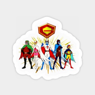 Battle of the Planets,G-Force,Classic Animation,Anime,Science Fiction,Superheroes,Cartoon,Retro,80s Animation,Space Adventure, Magnet