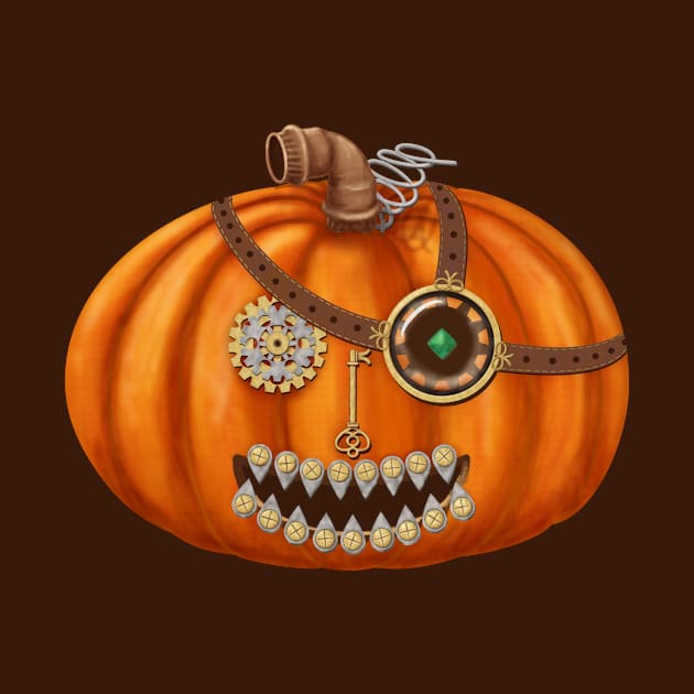 Steampunkin - Steampunk Halloween Jack O' Lantern by GulfGal