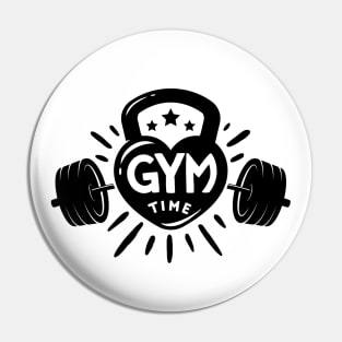 Gym time Pin