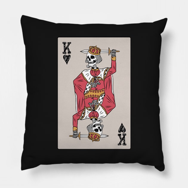 king card Pillow by Yohanes Yeesa