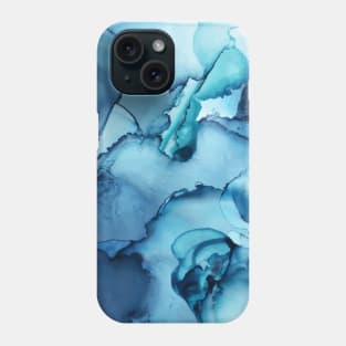 The Blue Abyss - Alcohol Ink Painting Phone Case