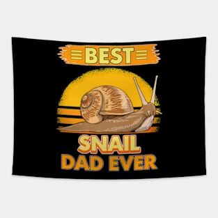 Mens Boys Snail Dad Ever Father Day Slug Snails Tapestry