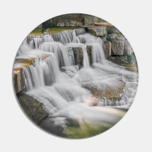 SCENERY 25 - Fresh Waterfall Landscape Nature Cliff Pin