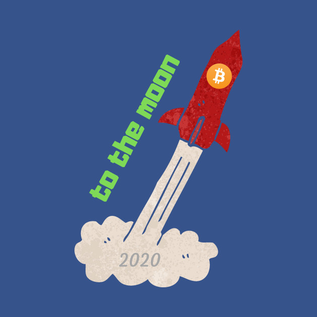 Discover bitcoin to the moon - Bitcoin Logo - T-Shirt