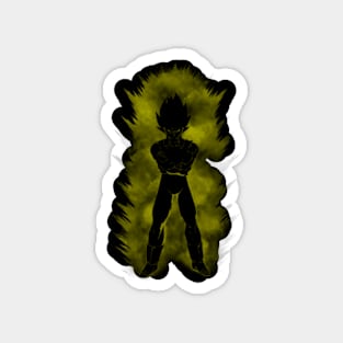 super saiyan sillhouette Magnet