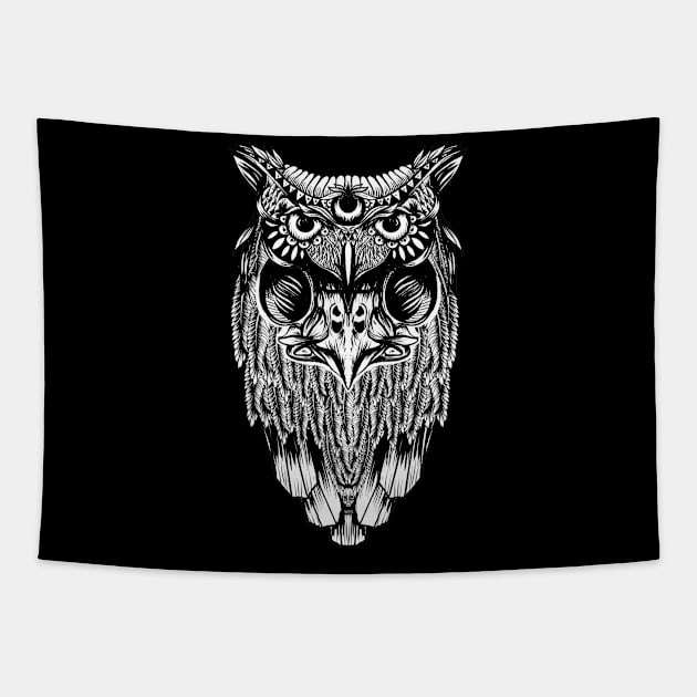 Owl Tapestry by fakeface