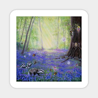 Spring Bluebell Fairies Magnet