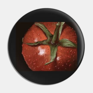 Tomato HyperRealistic Painting Pin