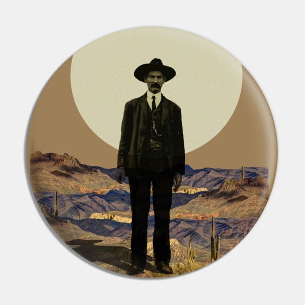 Man in Texas Pin by SilentSpace