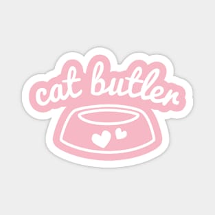 Cat Butler (Pink) Magnet