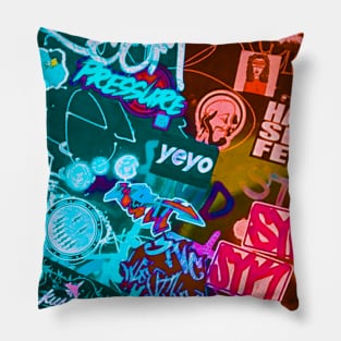 Graffiti Street Art NYC Urban Style Pillow