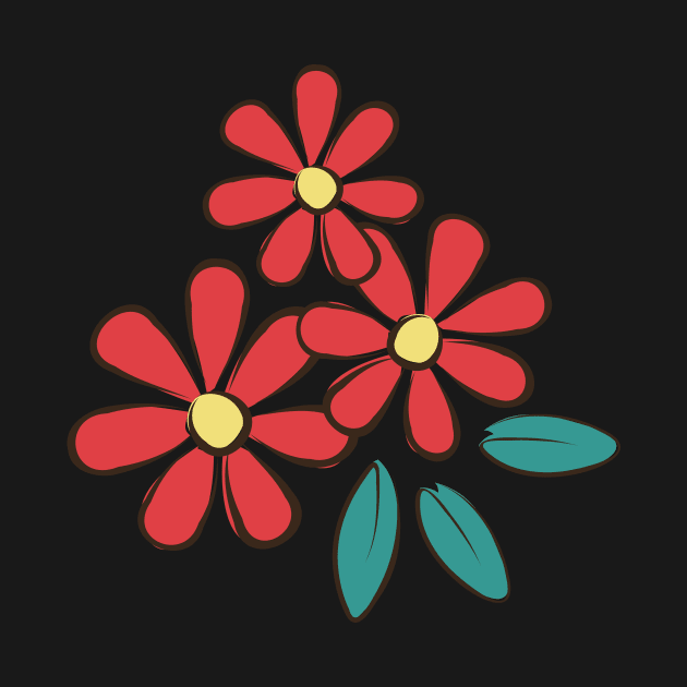 Red Daisy by SWON Design