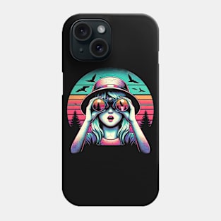 Young Girl Birder Phone Case