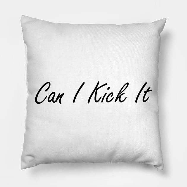 Can I Kick It Charlie Brown Pillow by Sigmoid