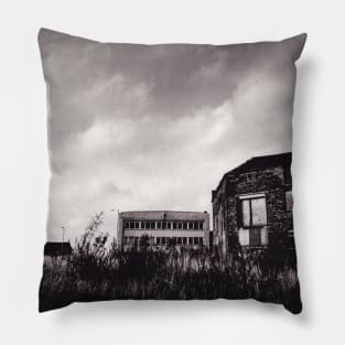 Waste ground and derelict building in Burslem, Stoke on Trent, UK - 1996 Pillow