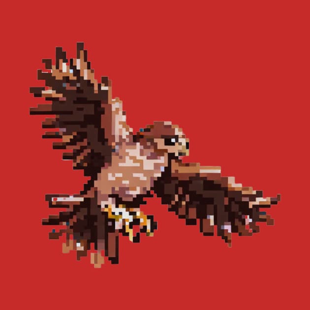 An eagle spreads its wings by Minimalist Masterpieces
